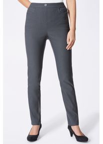Classic Basics Damen Stretch-Hose, grau, Gr. 23, unifarben, 72% Viskose, 25% Polyamid, 3% Elasthan, Hosen