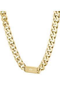 Lacoste Herren Panzerkette "BACKHAND, 2040433, 2040434", Edelstahl, L: 56cm B: 1mm, gold, Edelstahl, B:1mm, Halsketten