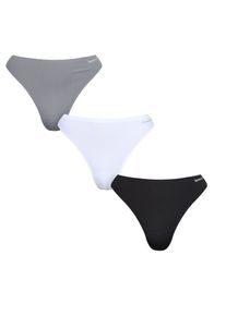 Reebok Damen Slip "Rae", Gr. S, schwarz-weiß, Obermaterial: 90% Polyamid, 10% Elasthan, unifarben, Unterhosen, mit elastischem Bunddesign