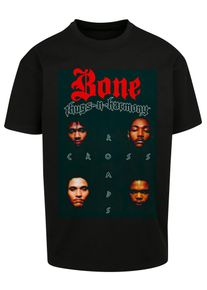 MisterTee Herren Kurzarmshirt "Herren Bone-Thugs-N-Harmony Crossroads Oversize Tee", schwarz, casual, Gr. L, unifarben, 100% Baumwolle, Shirts
