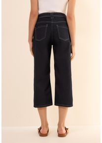 Cecil Damen Loose-fit-Jeans, blau, casual, Gr. 34, unifarben, Jeans, 75% Baumwolle, 23% Polyester, 2% Elasthan, Jeans, High Waist