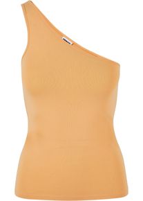Urban Classics Herren Muskelshirt "Urban Classics Damen Ladies Asymmetric Top", orange, casual, Gr. XL, unifarben, 95% Baumwolle, 5% Elasthan, Shirts