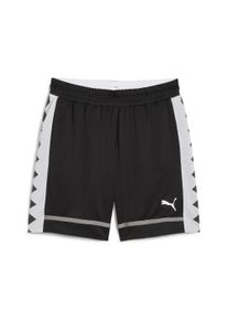 Puma Herren Shorts "The All Jaws Basketball-Shorts Herren"schwarz stormy slate gray, Gr. M, unifarben, Obermaterial: 100% Polyester; Futter: 100%