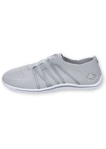 Damen Barfußschuh, Dockers by Gerli, Gr. 40, grau, Textil, sportlich, Schuhe, Schlupfschuh, Sneaker, Sommerschuh in lässiger Strick-Optik