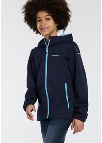 Icepeak Kinder Softshelljacke "KULM JR", blau, sportlich, Gr. 164, Softshell, Obermaterial: 100% Polyester, Jacken
