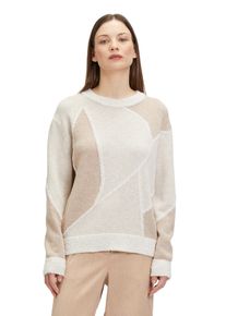 BETTY & CO BETTY & CO Damen Strickpullover "Betty & Co Strickpullover mit Intarsie", braun, casual, Gr. 44, Strick, Obermaterial: 34% Polyamid, 30% Viskose, 23%