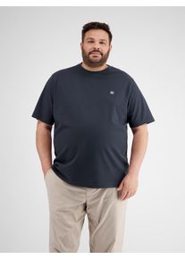 Lerros Herren T-Shirt "Lerros Piqué Herren T-Shirt in Übergrößen", blau, Gr. 5XL, 100% Baumwolle, Shirts