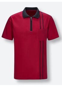 CLASSIC Herren Poloshirt "Poloshirt", rot, Gr. 52, unifarben, gemustert, mehrfarbig, 100% Baumwolle, Shirts