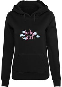 MISS TEE Damen Kapuzenpullover "Miss Tee Damen Baby Girl Hoody", schwarz, casual, Gr. M, unifarben, 65% Baumwolle, 35% Polyester, Pullover