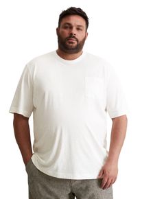 Marc O'Polo MARC O'POLO Herren T-Shirt "aus softem Slub-Jersey", weiß, Basic, Gr. XXXL, unifarben, Obermaterial: 100% Baumwolle, Shirts