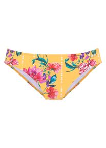 Sunseeker Damen Bikini-Hose "Modern", gelb, Gr. 36, bedruckt, floral, Polyamid, Badehosen, mit Blumendruck
