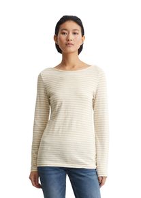 Marc O'Polo MARC O'POLO Damen Langarmshirt "aus Organic Cotton"multi, off, weiß, Basic, Gr. XXS, gestreift, Obermaterial: 100% Baumwolle, Shirts