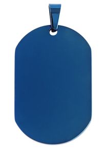 Adelia´s ADELIA ́S Damen Ketten-Anhänger "Neuheit 2025 - stylischer Schmuck Anhänger aus Edelstahl", Edelstahl, blau, Edelstahl, Schmuckanhänger