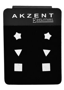 Adelia´s ADELIA ́S Damen Paar Ohrhänger "Neuheit 2025 - Damen Ohrstecker aus mattem Edelstahl", Damen, Edelstahl, silber, Edelstahl, Ohrringe