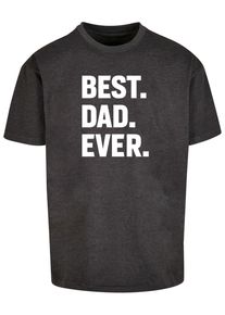 Merchcode Herren T-Shirt "Merchcode Herren Fathers Day - Best Dad Ever Heavy Oversize Tee", grau, casual, Gr. XXL, bedruckt, 100% Baumwolle, Shirts