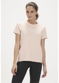 Endurance Herren Funktionsshirt "WANGE MELANGE", pink, sportlich, Gr. 38, meliert, bedruckt, 92% Polyester, 8% Elasthan, Shirts, mit innovativer