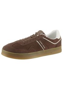 Tommy Jeans Herren Sneaker "THE GREENWICH SUEDE", Gr. 41, braun, Veloursleder, Lederimitat, unifarben mit Farbeinsatz, sportlich, Schuhe,