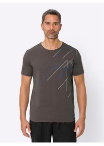 CLASSIC Herren Kurzarmshirt "Freizeitshirt", grau, Gr. 52, gemustert, mehrfarbig, 100% Baumwolle, Shirts