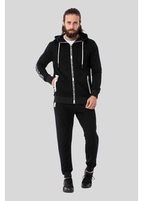 Cipo & Baxx CIPO & BAXX Herren Trainingsanzug "HOMEWEAR", schwarz, Gr. S, bedruckt, 80% Baumwolle;15% Polyester;5% Elasthan, Sportanzüge, mit Allover-Musterung