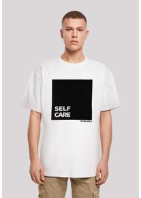 F4NT4STIC Herren T-Shirt "SELF CARE OVERSIZE TEE", weiß, casual, Gr. 5XL, Obermaterial: 100% Baumwolle, Shirts, Print