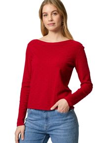 Zero Damen Strickpullover "Zero Pullover mit Punktstickerei", rot, casual, Gr. 44, clean, Strick, Obermaterial: 72% Viskose, 28% Polyester.