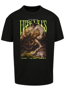 MisterTee Herren Kurzarmshirt "MisterTee Herren Hercules Oversize Tee", schwarz, casual, Gr. XS, unifarben, 100% Baumwolle, Shirts