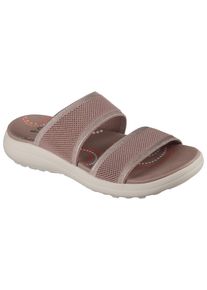 Skechers Damen Pantolette "SPORTY SLIM", Gr. 35, braun, Textil, sportlich, Schuhe, Keilsandale, Strandschuh in veganer Verarbeitung