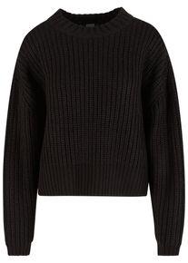 Urban Classics Damen Rundhalspullover "Urban Classics Ladies Wide Basic Oversized Sweater", schwarz, klassisch, Gr. XL, unifarben, 100% Polyacryl,