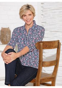 Classic Basics Damen Poloshirt "Shirt", bunt, Gr. 38, geblümt, gemustert, mehrfarbig, 100% Baumwolle, Shirts