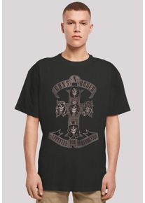 F4NT4STIC Herren T-Shirt "Guns 'n' Roses Hard Rock Musik Band", schwarz, casual, Gr. XS, Obermaterial: 100% Baumwolle, Shirts, Premium Qualität