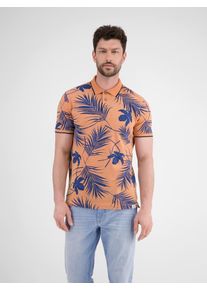 Lerros Herren Poloshirt "Lerros Modisches Poloshirt, sommerlich gemustert"pale papaya, Gr. L, 100% Baumwolle, Shirts