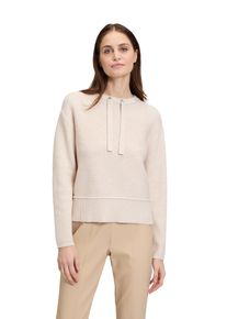 Betty Barclay Damen Strickpullover "Betty Barclay Strickpullover mit Rippenstruktur", beige, casual, Gr. 46, Strick, Obermaterial: 50% Viskose, 27%