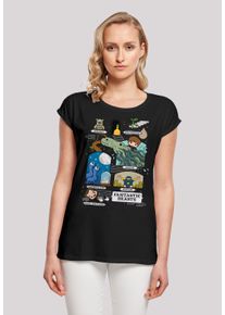 F4NT4STIC Damen T-Shirt "Phantastische Tierwesen Chibi Newt", schwarz, casual, Gr. XXL, Obermaterial: 100% Baumwolle, Shirts, Print