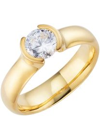 HECHTER PARIS Damen Fingerring "Schmuck Geschenk Silber 925 Damenring", 53, Silber 925 (Sterlingsilber), 4,9mm, gold, Silber 925 (Sterlingsilber),