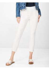 Damen 5-Pocket-Hose "Style PAMINA 6/8", weiß, Gr. 19, RAPHAELA BY Brax, 54% Baumwolle, 37% Lyocell, 6% Elastomultiester, 3% Elasthan, Hosen