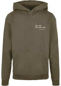 Merchcode Herren Kapuzensweatshirt "Merchcode Herren Happines Basic Hoody", grün, Gr. S, bedruckt, 50% Baumwolle, 50% Polyester, Sweatshirts
