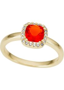 Firetti Damen Fingerring "Schmuck Geschenk Gold 333 Damenring Goldring Edelstein", 19, 0,09 ct P2 = erkennbare Einschlüsse, Gelbgold 333-Diamanten,