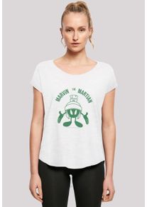 F4NT4STIC Damen T-Shirt "Looney Tunes Marvin The Martian Large Head", weiß, casual, Gr. M, Obermaterial: 100% Baumwolle, Shirts, Damen,Premium