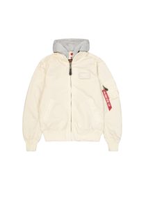 Herren Bomberjacke "Alpha Industries Men - Bomber Jackets MA-1 TT Two Tone Hood", weiß, Gr. XL, Alpha Industries, Obermaterial: 100% Nylon, Futter: