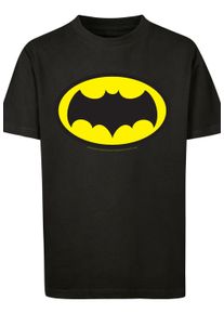 F4NT4STIC Jungen Kurzarmshirt "F4NT4STIC Kinder Batman TV Series Logo -BLK with Kids Basic Tee", schwarz, casual, Gr. 146, unifarben, 100% Baumwolle,