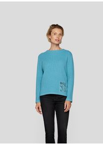 Rabe Damen Strickpullover "Pullover", blau, feminin, Gr. 42, unifarben, 50%Polyester 30%Viskose 20%Polyamid, Pullover