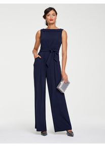 Heine Damen Overall, blau, Gr. 46, unifarben, 98% Polyester, 2% Elasthan, Overalls