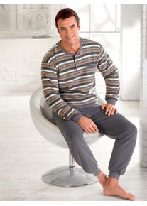 COMTE Herren Schlafanzug, Gr. 44, grau, 80% Baumwolle, 20% Polyester, Homewear-Sets