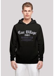 F4NT4STIC Herren Kapuzenpullover "East Village Manhatten HOODIE", schwarz, casual, Gr. XXL, Obermaterial: 50% Baumwolle, 50% Polyester, Pullover,