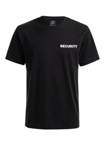 Brandit Herren T-Shirt "Brandit Herren Security T-Shirt", schwarz, casual, Gr. L, bedruckt, 100% Baumwolle, Shirts
