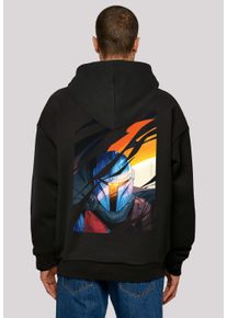 F4NT4STIC Herren Kapuzenpullover "Star Wars The Mandalorian Glare", schwarz, casual, Gr. 4XL, Obermaterial: 100% Baumwolle, Pullover, Print
