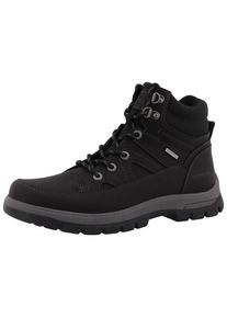 Romika Herren Winterboots, Gr. 41, schwarz, Lederimitat, Textil, unifarben, casual, Schuhe, Winterstiefelette, Outdoorschuh, Schnürboots mit