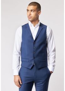 Roy Robson Herren Anzugweste "Slim fit - Baukasten 3", blau, modisch, Gr. 56, unifarben, 88% Schurwolle, 8% Polyamid, 4% Elasthan, Westen