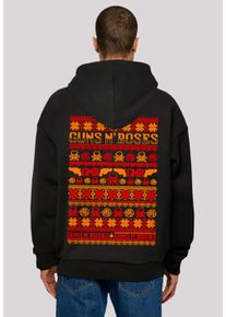 F4NT4STIC Herren Kapuzenpullover "Guns n' Roses Weihnachten Christmas", schwarz, casual, Gr. L, Obermaterial: 100% Baumwolle, Pullover,