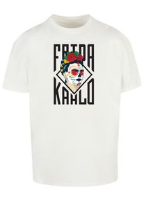 Merchcode Herren T-Shirt "Merchcode Herren Frida Kahlo - Lettering Heavy Oversize Tee", weiß, casual, Gr. M, bedruckt, 100% Baumwolle, Shirts